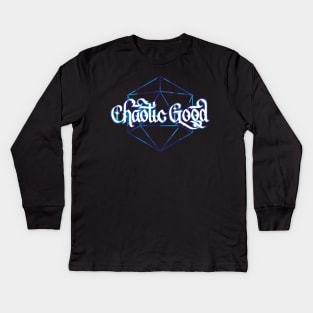 Chaotic Good D20 Kids Long Sleeve T-Shirt